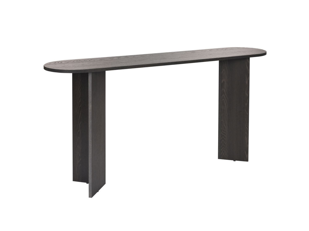 Mesa de consola de madeira "Sira" - 150 x 35 x 75 cm - Preto Claro