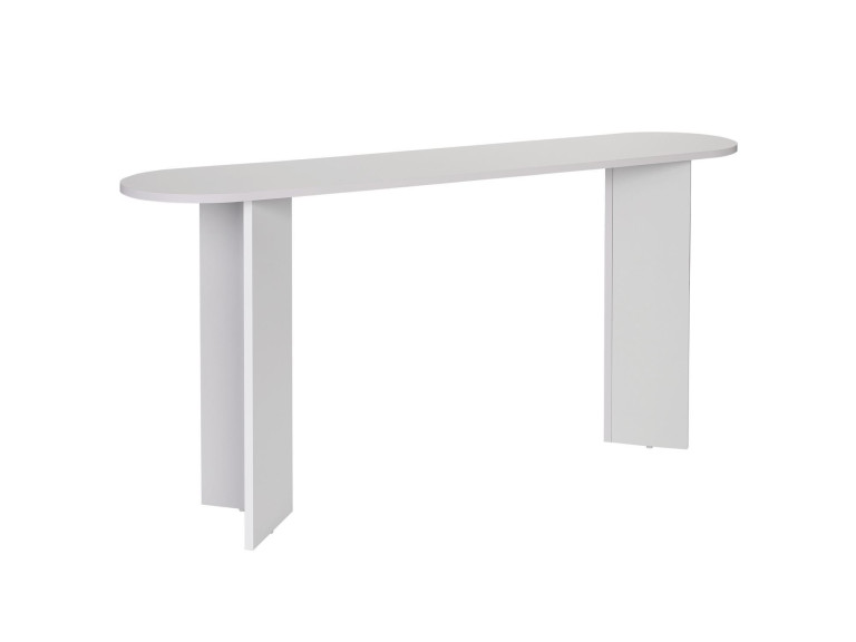 Mesa de consola de madeira "Sira" - 150 x 35 x 75 cm - Branca
