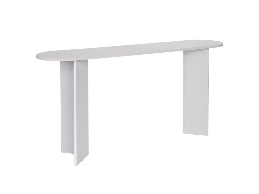 Mesa de consola de madeira "Sira" - 150 x 35 x 75 cm - Branca
