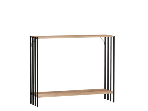 Consola de madeira "Verona" - 90 x 26 x 74 cm - pinho preto do Atlântico