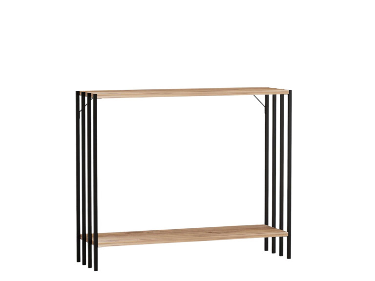 Consola de madeira "Verona" - 90 x 26 x 74 cm - pinho preto do Atlântico