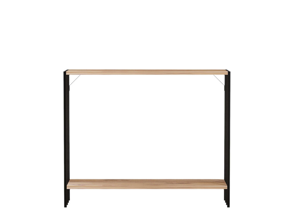 Consola de madeira "Verona" - 90 x 26 x 74 cm - pinho preto do Atlântico
