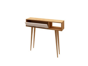 Consola de madeira "Oseyo" - 100 x 30 x 94 cm - Castanho