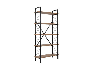 Estante de madeira "Elysian" - 90 x 33 x 180 cm - Atlantic PineBlack