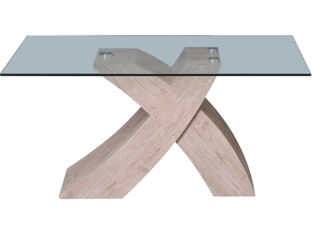 Mesa de jantar "Mona" 150 x 90 x 74 cm - Carvalho