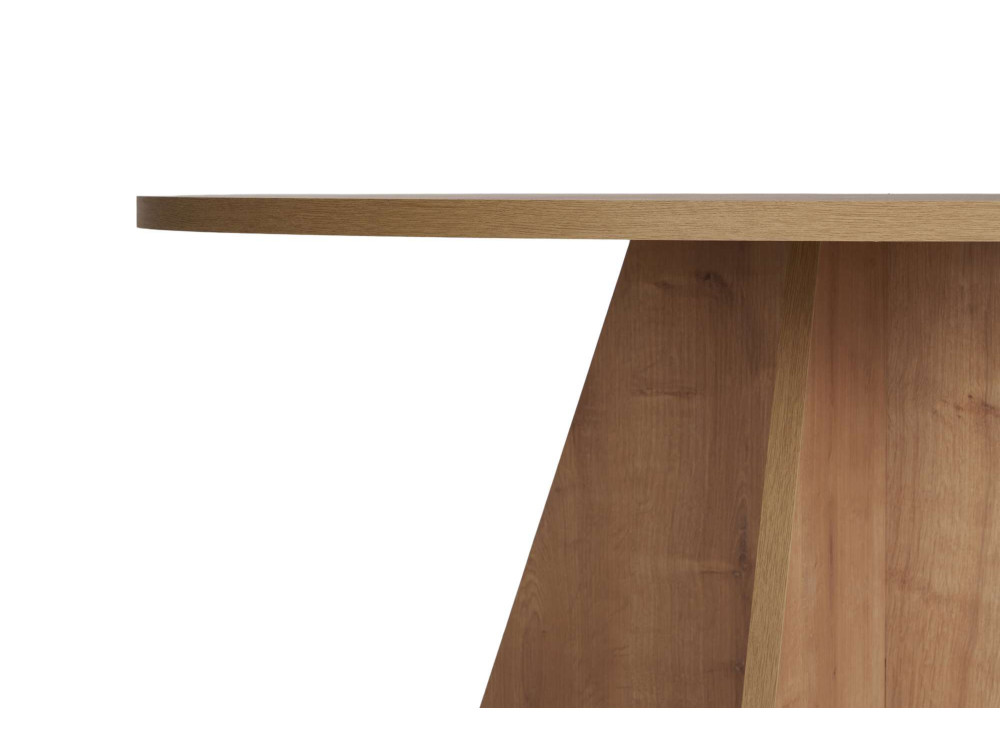 Mesa de jantar de madeira "Virella" - 120 x 120 x 75 cm - Carvalho Safira