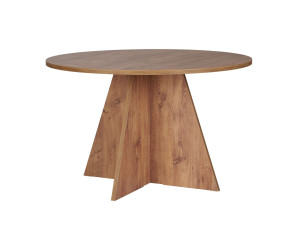 Mesa de jantar de madeira "Virella" - 120 x 120 x 75 cm - Pinheiro Atlântico