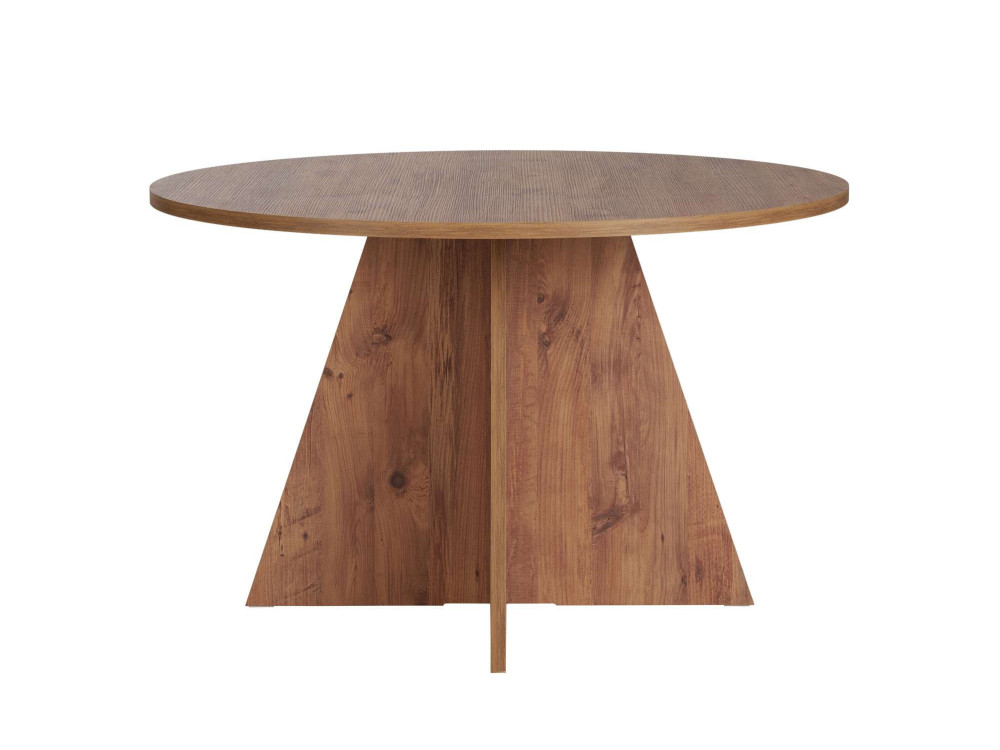 Mesa de jantar de madeira "Virella" - 120 x 120 x 75 cm - Pinheiro Atlântico