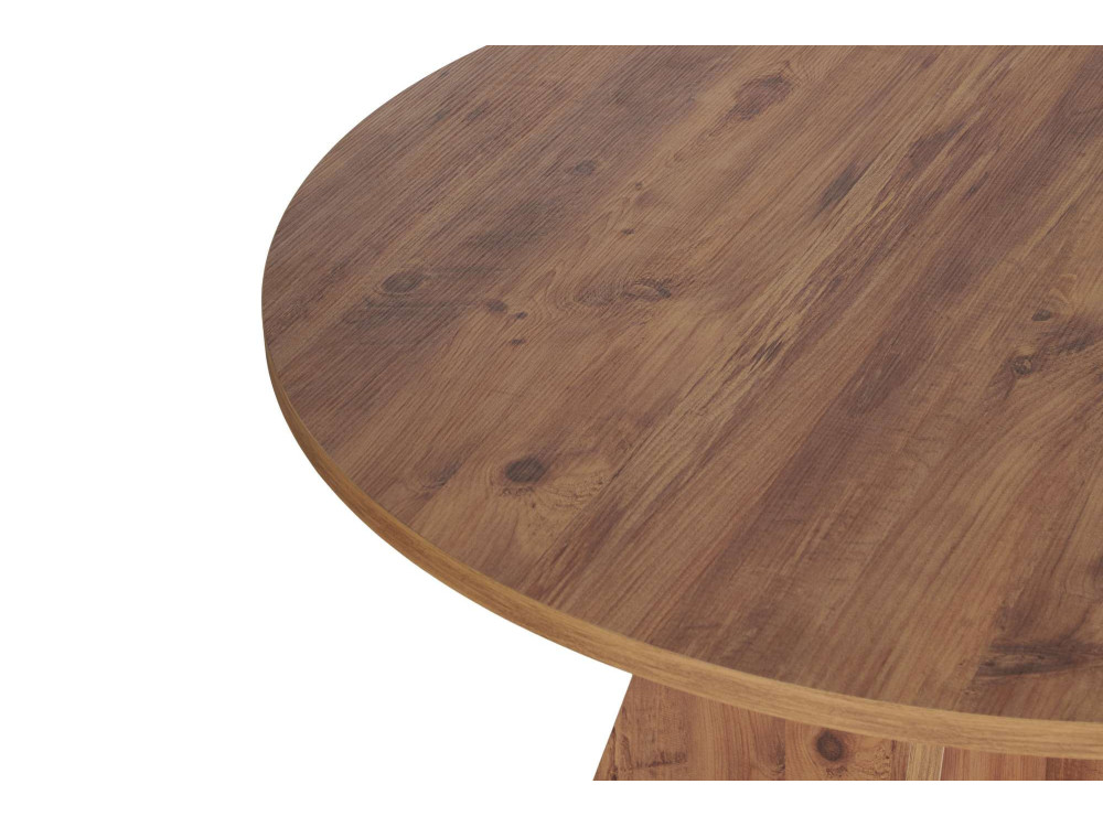Mesa de jantar de madeira "Virella" - 120 x 120 x 75 cm - Pinheiro Atlântico