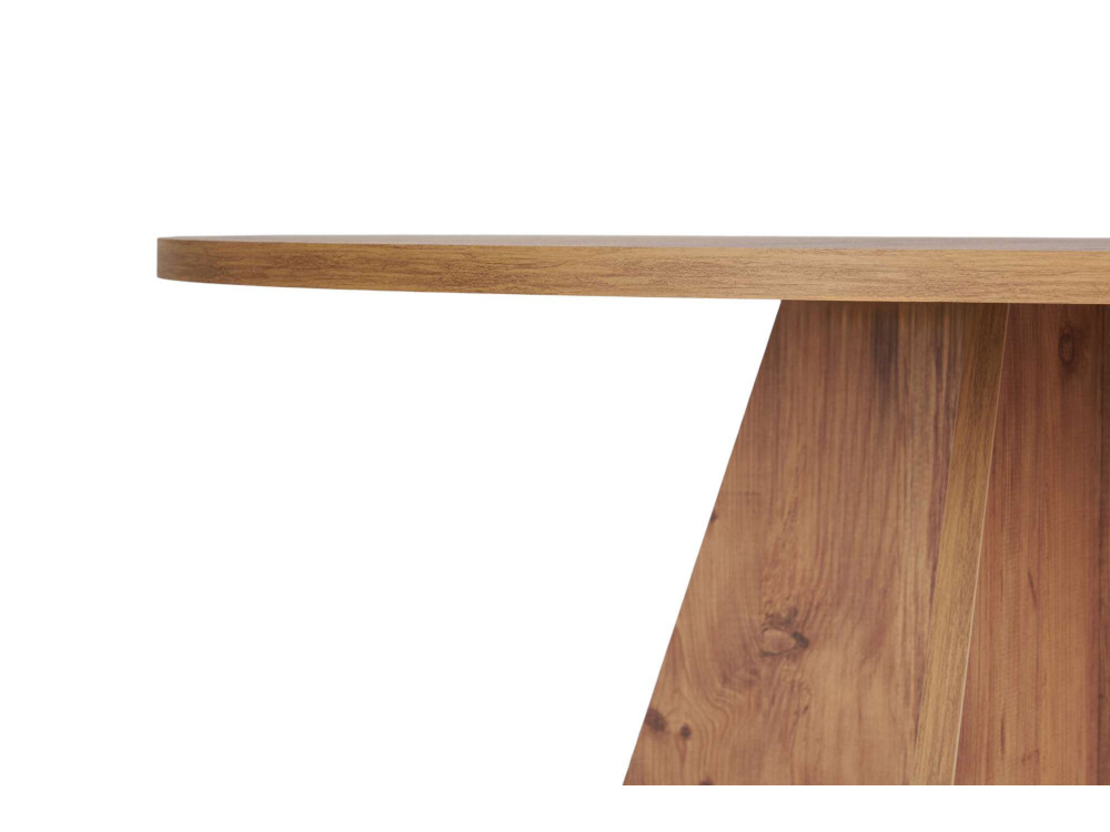 Mesa de jantar de madeira "Virella" - 120 x 120 x 75 cm - Pinheiro Atlântico