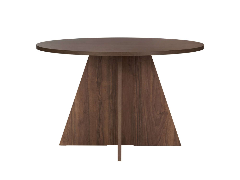 Mesa de jantar de madeira "Virella" - 120 x 120 x 75 cm - Nogueira
