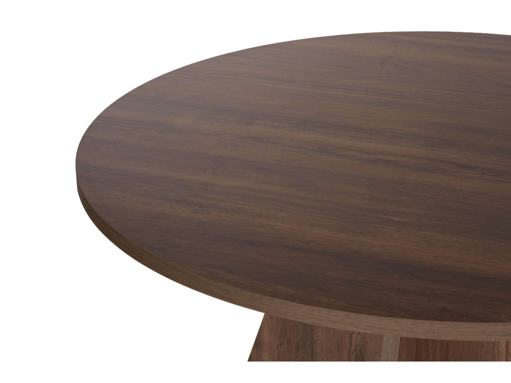 Mesa de jantar de madeira "Virella" - 120 x 120 x 75 cm - Nogueira