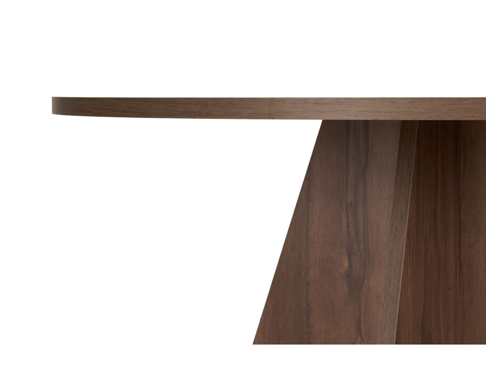 Mesa de jantar de madeira "Virella" - 120 x 120 x 75 cm - Nogueira