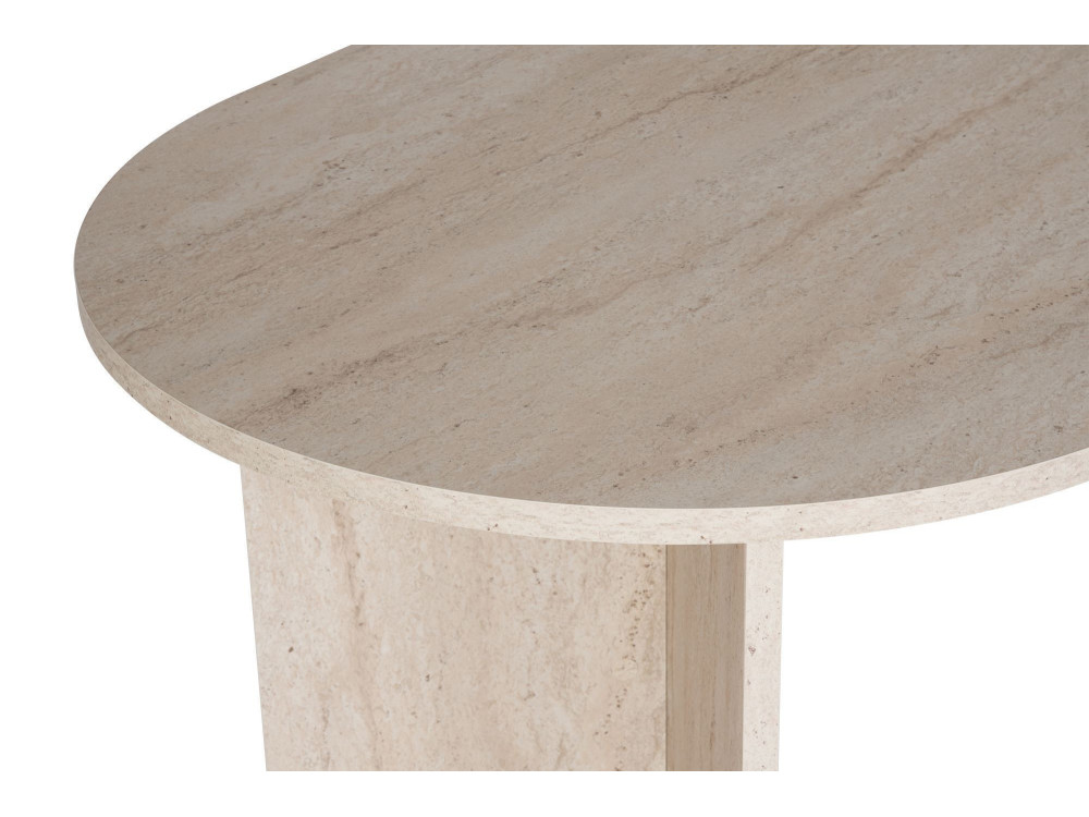 Mesa de jantar em madeira "Sablin" - 180 x 89 x 75 cm - Travertino