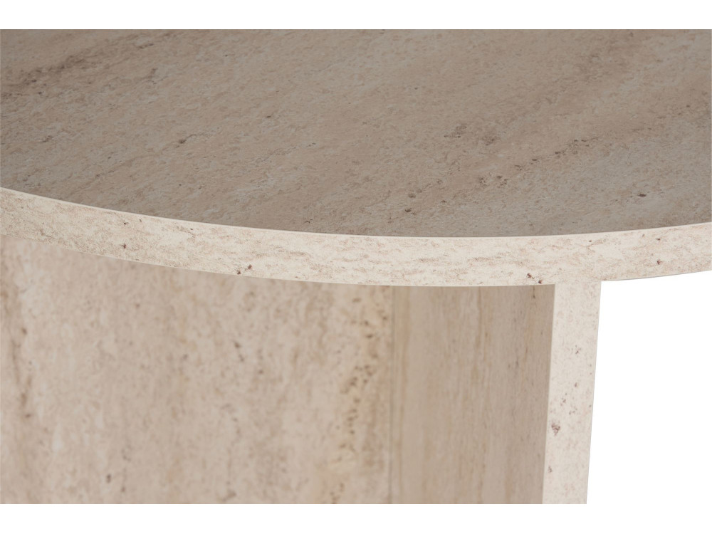 Mesa de jantar em madeira "Sablin" - 180 x 89 x 75 cm - Travertino