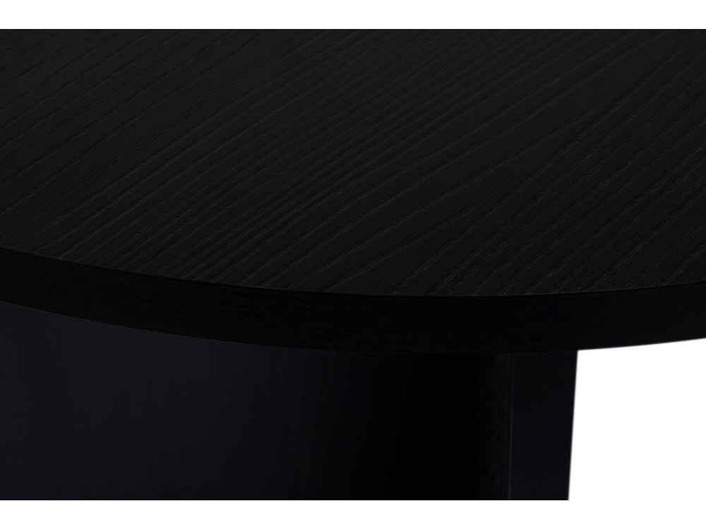 Mesa de jantar de madeira "Sablin" - 180 x 89 x 75 cm - Madeira preta