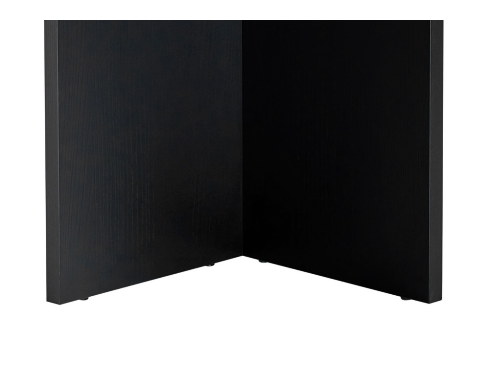 Mesa de jantar de madeira "Sablin" - 180 x 89 x 75 cm - Madeira preta