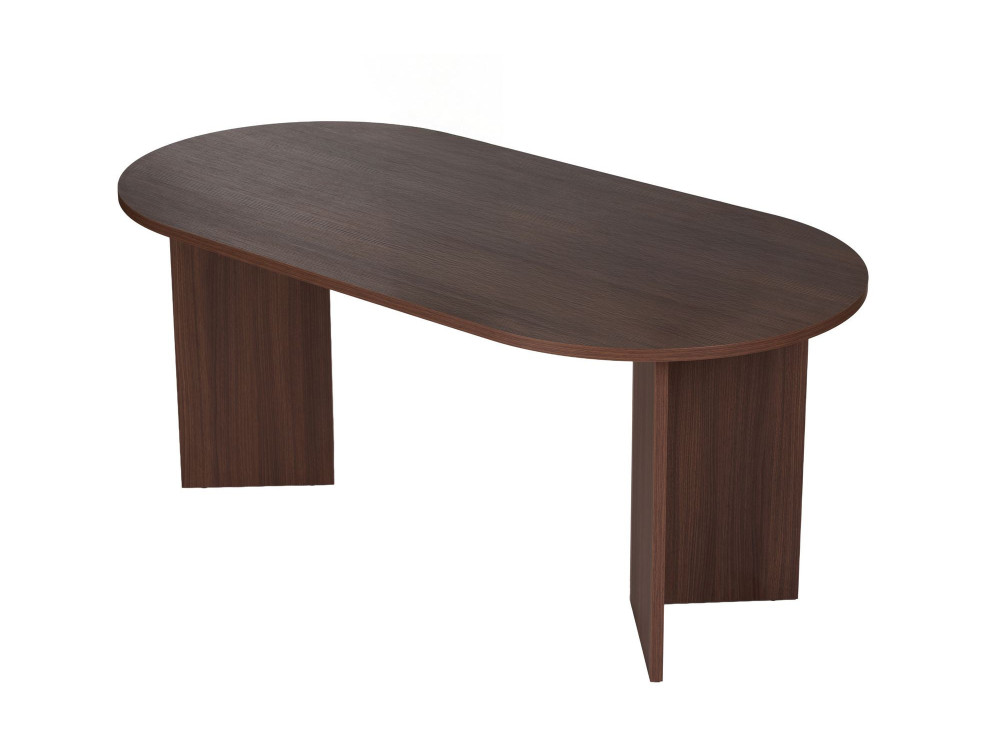 Mesa de jantar em madeira "Sablin" - 180 x 89 x 75 cm - Nogueira
