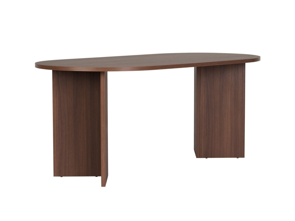 Mesa de jantar em madeira "Sablin" - 180 x 89 x 75 cm - Nogueira