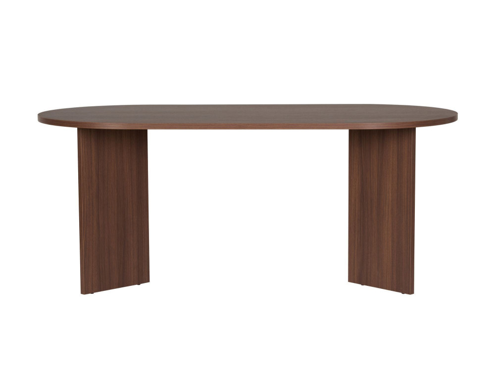 Mesa de jantar em madeira "Sablin" - 180 x 89 x 75 cm - Nogueira