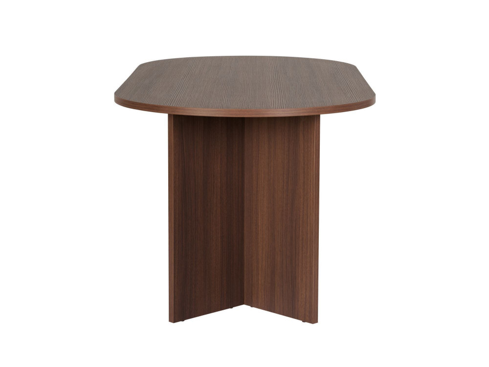 Mesa de jantar em madeira "Sablin" - 180 x 89 x 75 cm - Nogueira