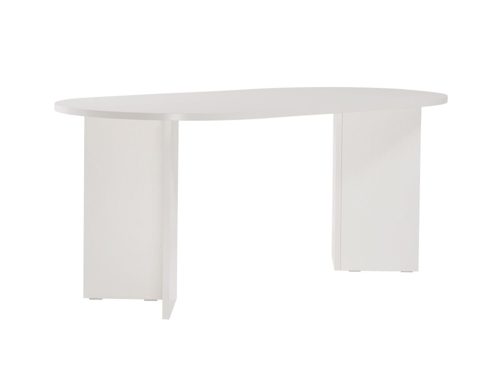 Mesa de jantar de madeira "Sablin" - 180 x 89 x 75 cm - Madeira branca