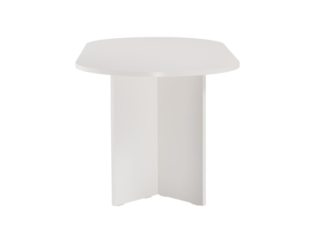 Mesa de jantar de madeira "Sablin" - 180 x 89 x 75 cm - Madeira branca