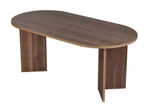 Mesa de jantar de madeira "Sablin" 180 x 90 x 75 cm - Nogueira