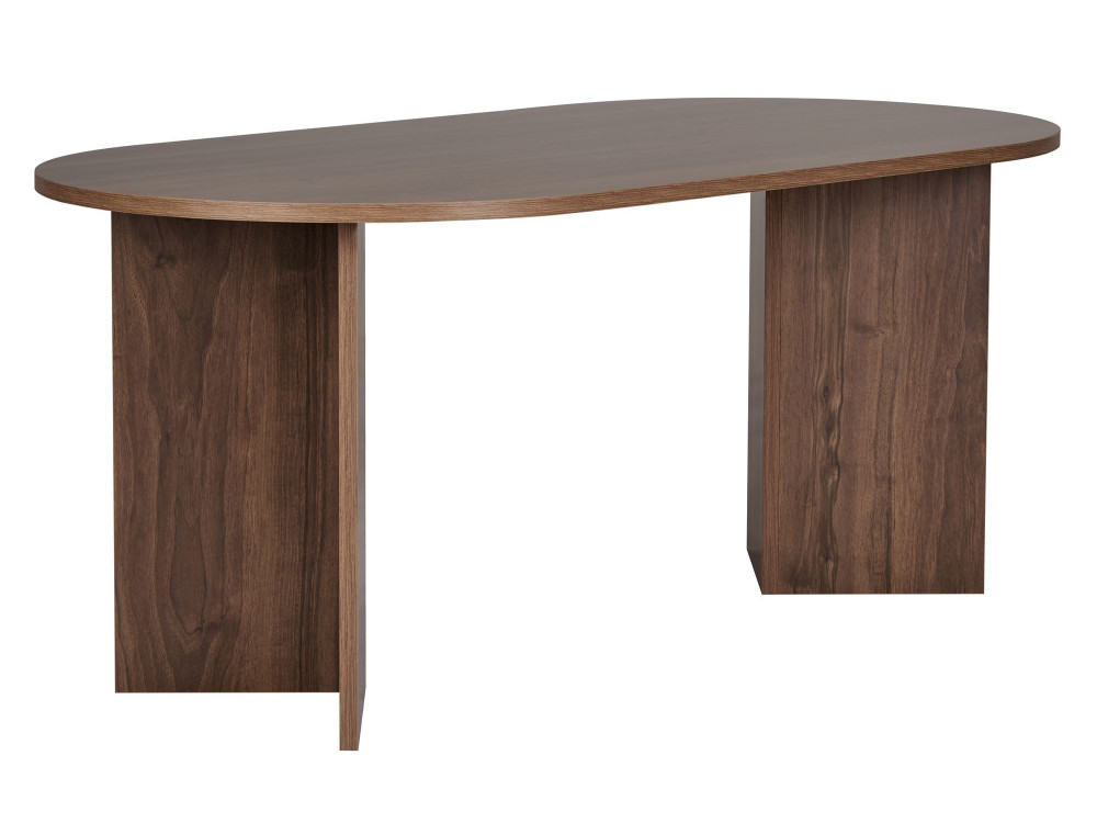 Mesa de jantar de madeira "Sablin" 180 x 90 x 75 cm - Nogueira