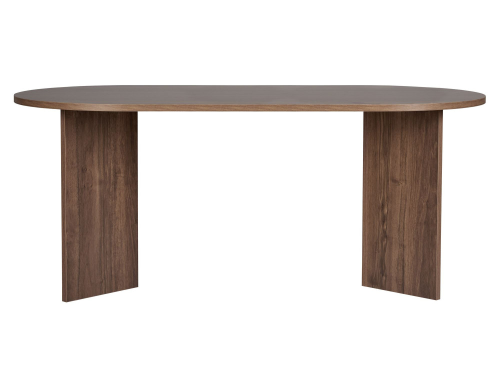 Mesa de jantar de madeira "Sablin" 180 x 90 x 75 cm - Nogueira