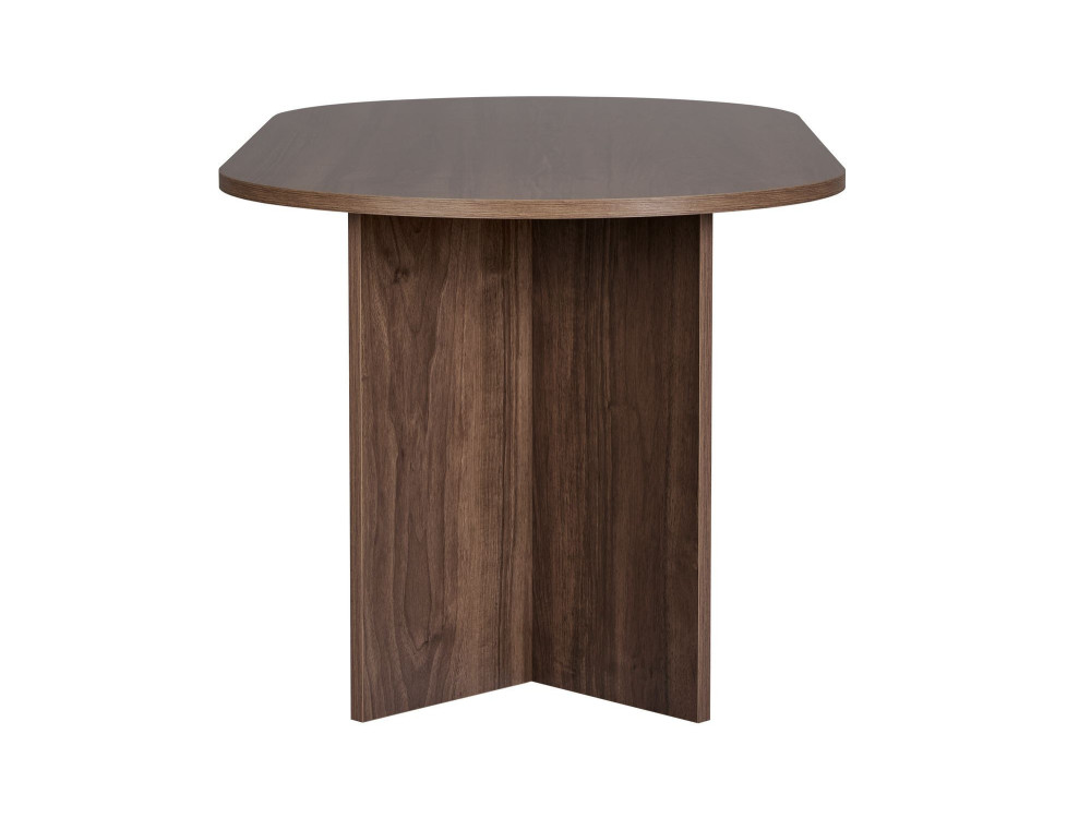 Mesa de jantar de madeira "Sablin" 180 x 90 x 75 cm - Nogueira
