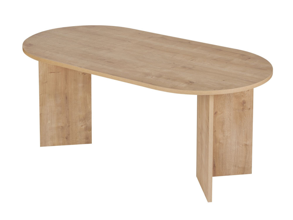 Mesa de jantar de madeira "Sablin" 180 x 90 x 75 cm - Carvalho safira