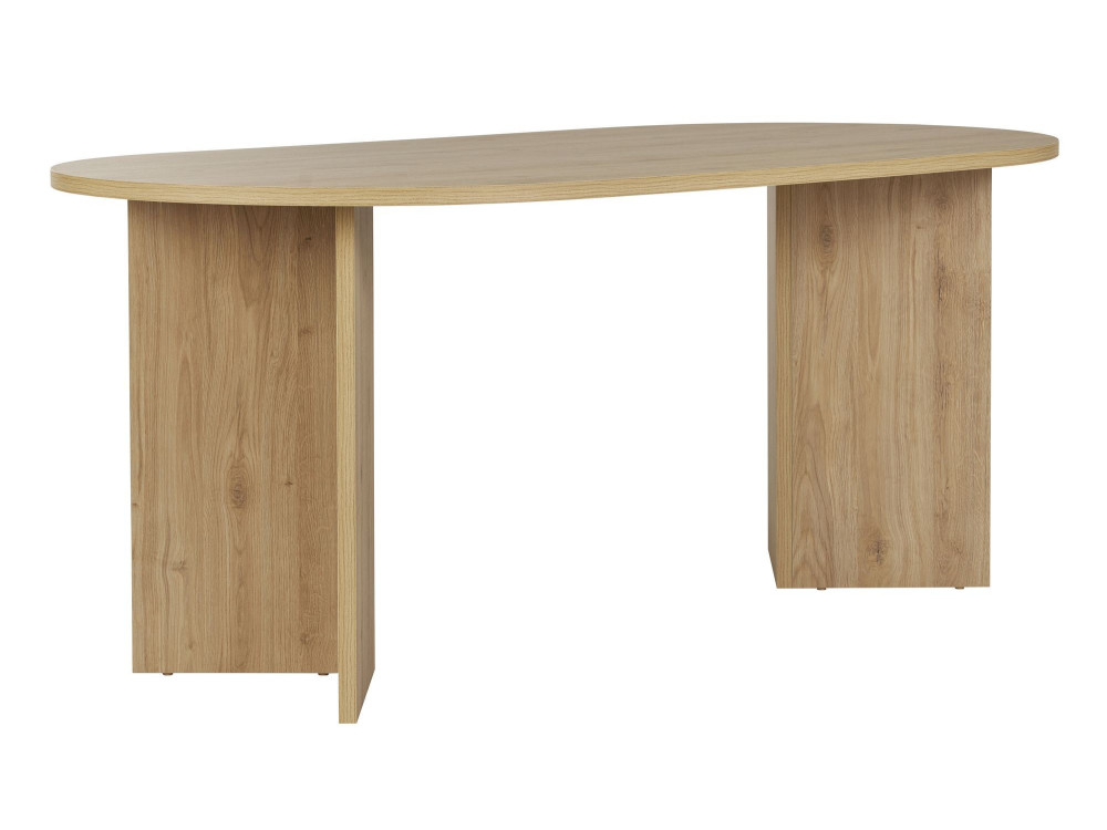 Mesa de jantar de madeira "Sablin" 180 x 90 x 75 cm - carvalho de Cádis