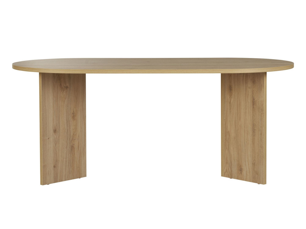 Mesa de jantar de madeira "Sablin" 180 x 90 x 75 cm - carvalho de Cádis