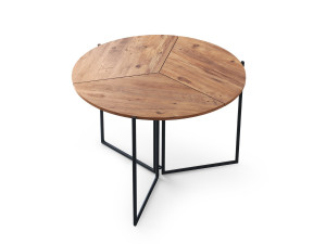 Mesa de jantar em madeira "Yaprak" - 100 x 100 x 72 cm - Pinho Atlântico