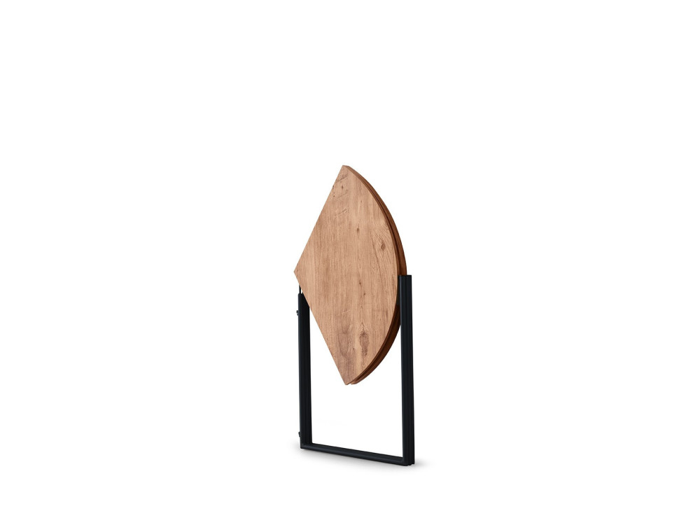 Mesa de jantar em madeira "Yaprak" - 100 x 100 x 72 cm - Pinho Atlântico