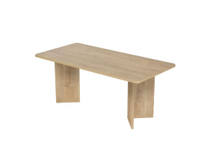 Mesa de jantar de madeira "Linza" 180 x 90 x 75 cm - Carvalho mel