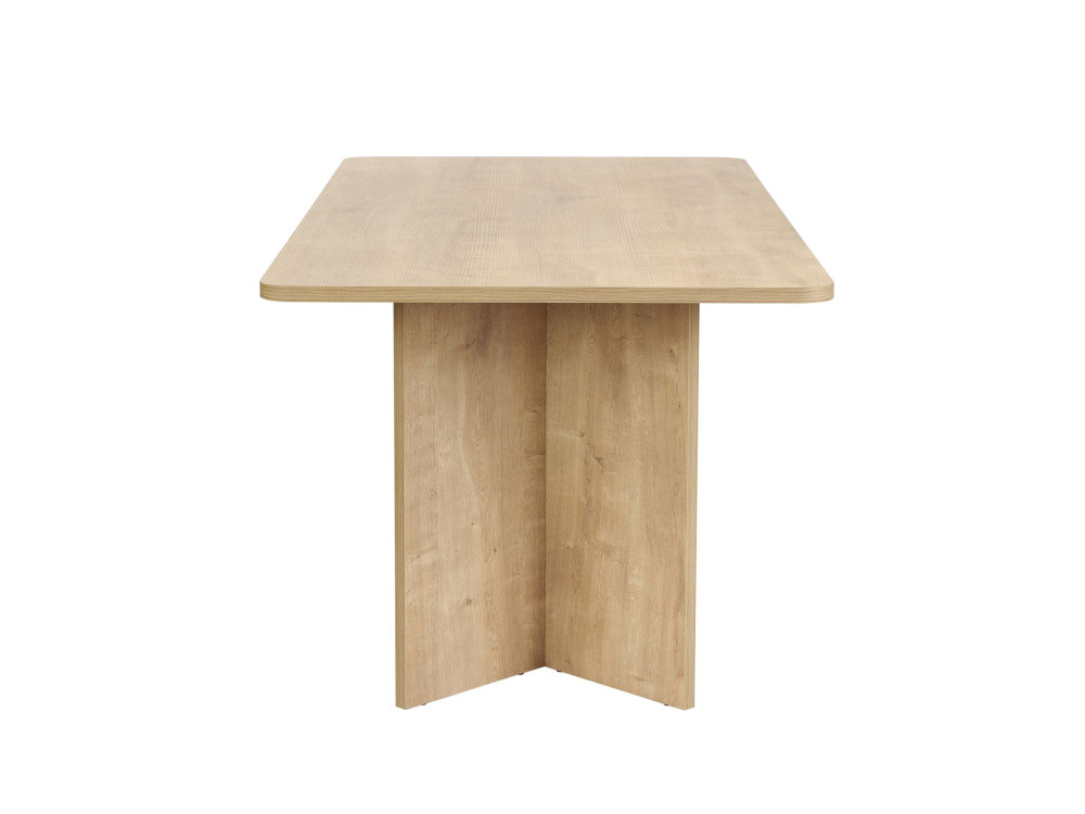 Mesa de jantar de madeira "Linza" 180 x 90 x 75 cm - Carvalho mel