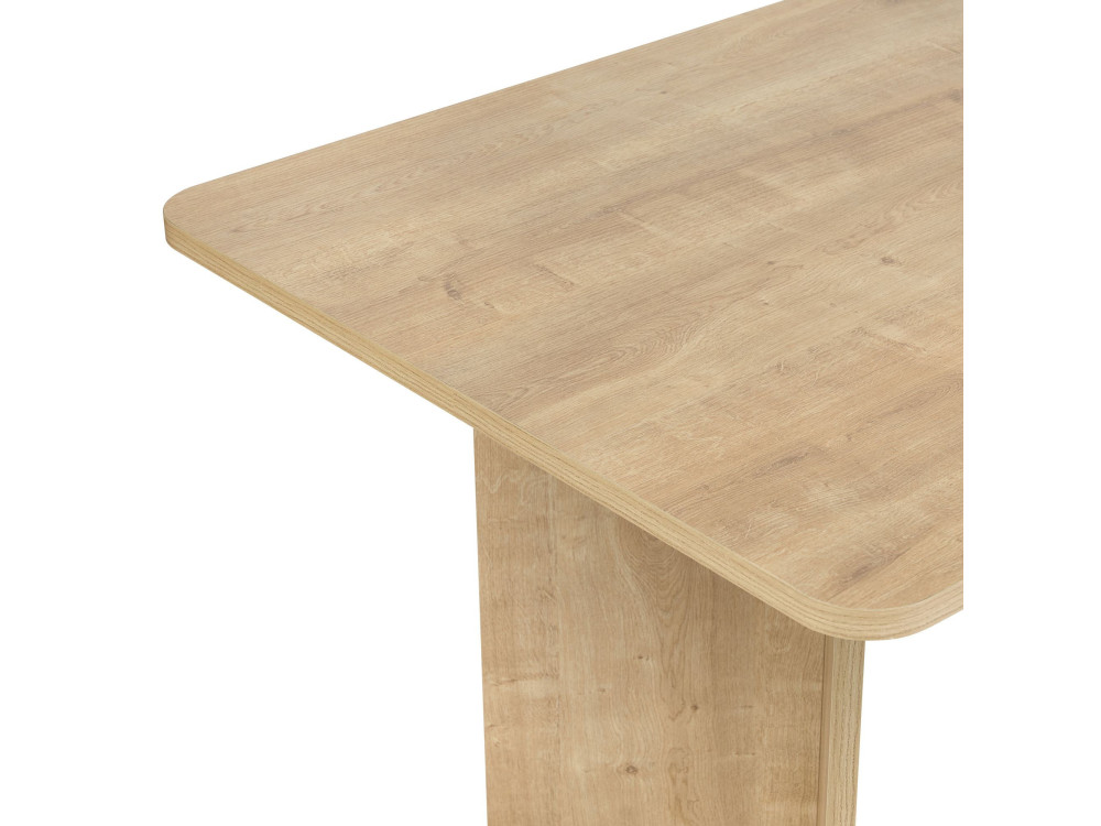 Mesa de jantar de madeira "Linza" 180 x 90 x 75 cm - Carvalho mel