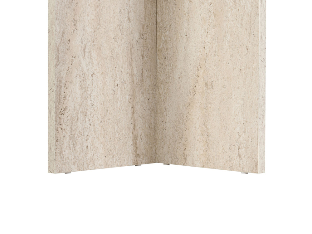 Mesa de jantar de madeira "Linza" 180 x 90 x 75 cm - Travertino