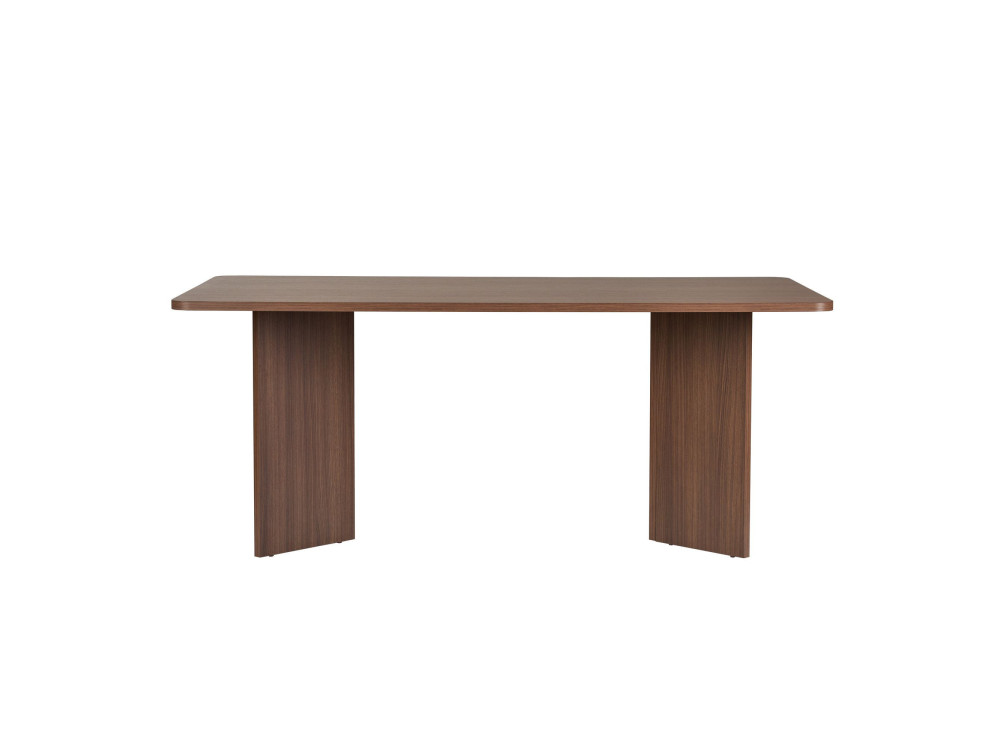 Mesa de jantar de madeira "Linza" 180 x 90 x 75 cm - Nogueira