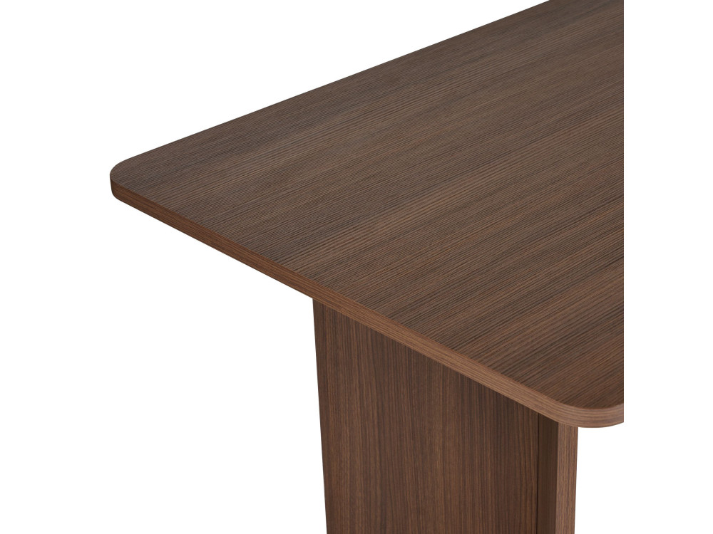 Mesa de jantar de madeira "Linza" 180 x 90 x 75 cm - Nogueira
