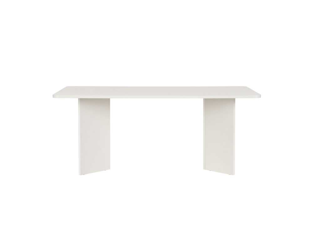 Mesa de jantar de madeira "Linza" 180 x 90 x 75 cm - Madeira branca