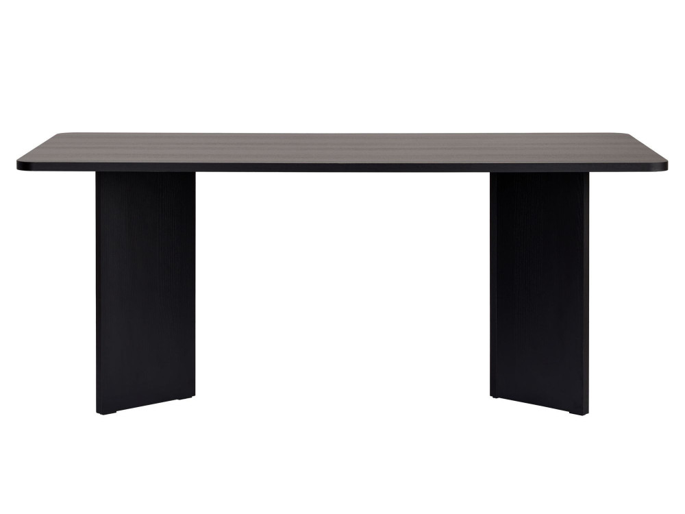 Mesa de jantar de madeira "Linza" 180 x 90 x 75 cm - Madeira preta