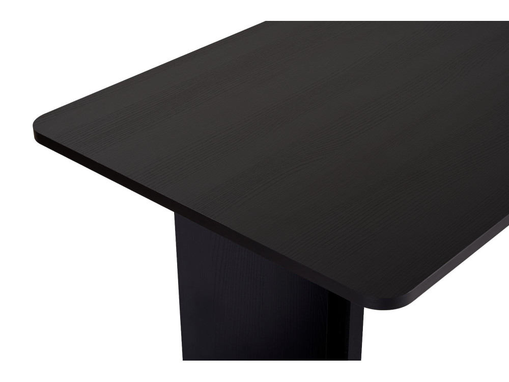 Mesa de jantar de madeira "Linza" 180 x 90 x 75 cm - Madeira preta