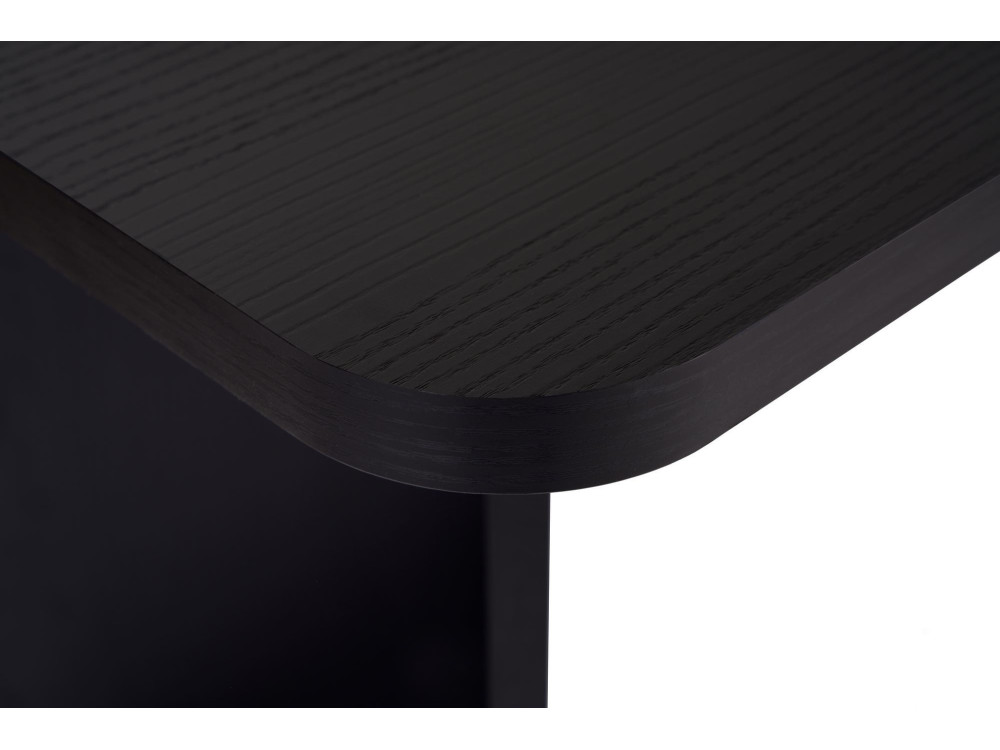 Mesa de jantar de madeira "Linza" 180 x 90 x 75 cm - Madeira preta