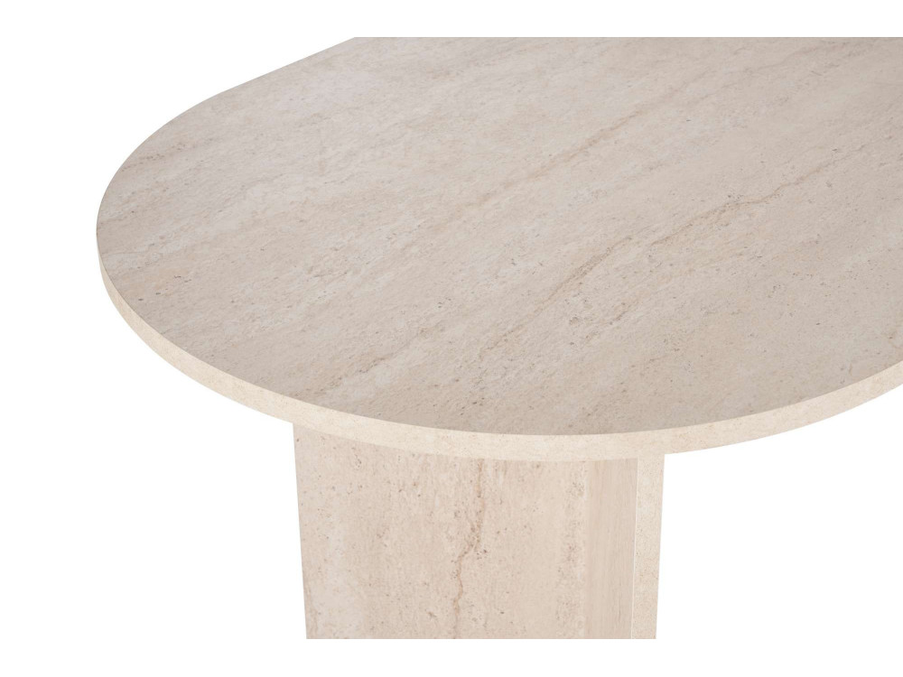 Mesa de jantar de madeira "Sabella" 200 x 90 x 75 cm - Travertino