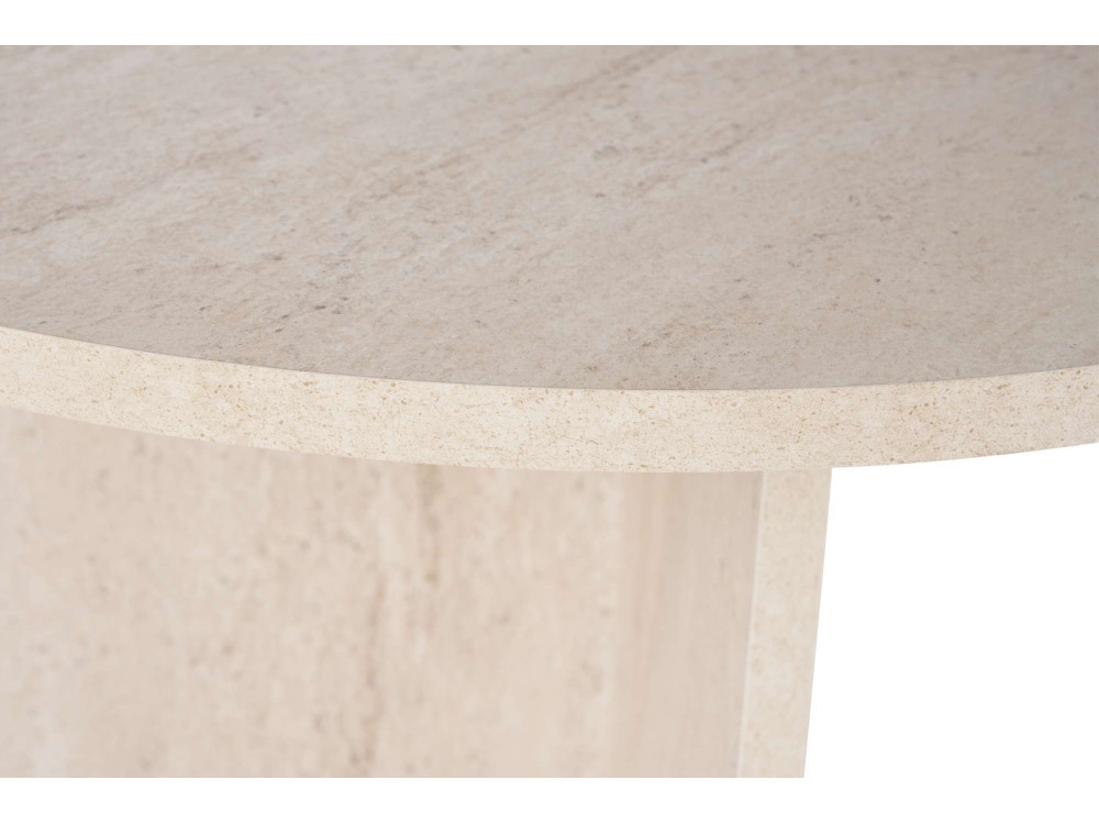 Mesa de jantar de madeira "Sabella" 200 x 90 x 75 cm - Travertino