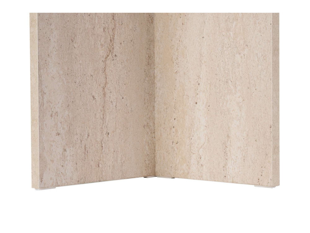 Mesa de jantar de madeira "Sabella" 200 x 90 x 75 cm - Travertino