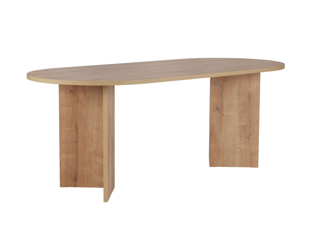 Mesa de jantar de madeira "Sabella" 200 x 90 x 75 cm - Carvalho safira